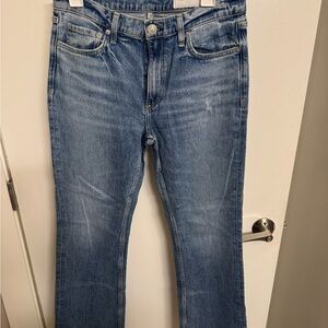 rag & bone Women's Boot Cut Jeans - Light Blue